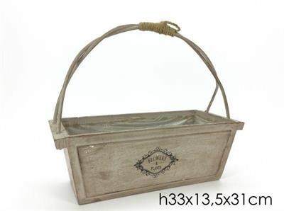 CASPO RETTANGOLARE GRANDE 31X13,5XH33CM COLORE BEIGE