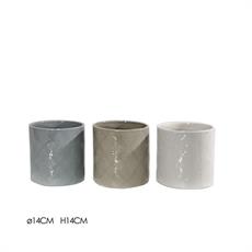 CASPO DECORO GEOMETRICO D. 14 X H14 CM COLORI ASS