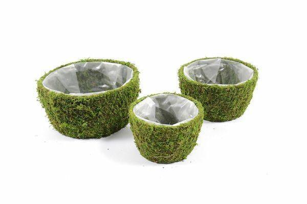 CASPO CESTO MUSCHIO SET 3PZ (D.24X11CM) (D.19X10CM) (D.15X9,