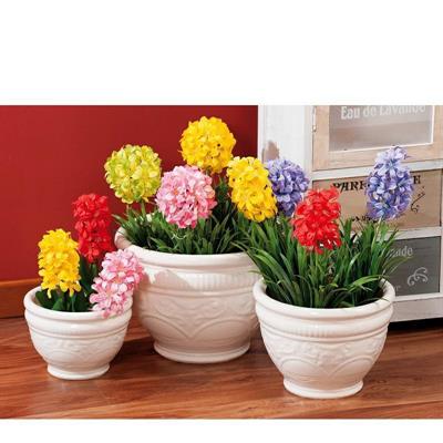 CASPO IN CERAMICA BIANCO SET 3 PZ D.19/24/30 CM