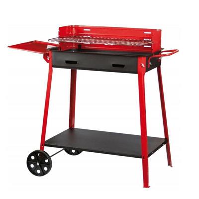 BARBECUE 40X60XH85CM CON RUOTE E BASI APPOGGIO