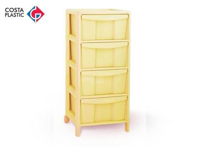 CASSETTIERA COMETA 4 COLORE GIALLO