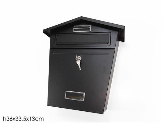 CASSETTA POSTALE 33,5X13XH36CM COLORE NERO