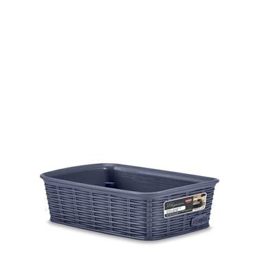 CESTINO ELEGANCE S 20X14XH6CM COLORE BLU NAVY