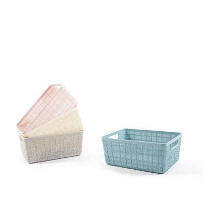 CESTINO IN PLASTICA 24 C 18,5 X H10 CM COLORI ASS