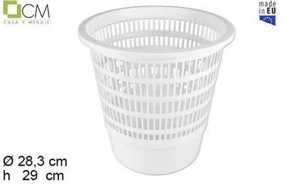 CESTINO GETTACARTE IN PLASTICA COLORE BIANCO